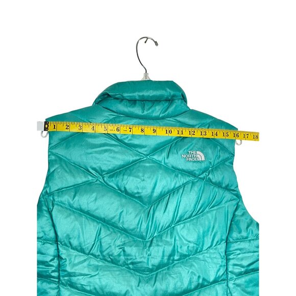 The North Face Aconcagua 550 Fill Goose Down Puffer Vest Teal Women's L - Picture 10 of 14